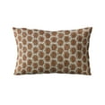 thumbnail image 5 of Plutus Brands Brown Eyelashes Dot Luxury Throw Pillow-Size:20" x 36", 5 of 9