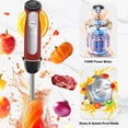 thumbnail image 2 of 1100W Immersion Blender, 21-Speed Hand Blender with Turbo Mode, 5-in-1 Stick Blender for Smoothies, Baby Food, Soups, Purees, Red, 2 of 8