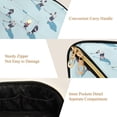 thumbnail image 5 of FORMRS Makeup Bag Travel Cosmetic Organizer for Women Fold Flat Zipper Pouch with Handle, Blue Ice Hockey, 5 of 8