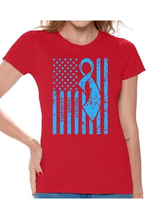 Prostate Cancer Awareness T-shirt Top Cancer t shirt cancer awareness t shirt faith love hope fight believe support survive survivor gifts tackle I wear for my dad grandpa special for women for men