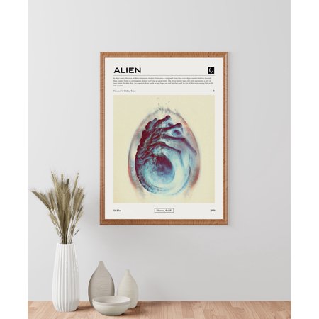 Poster Alien Minimalist Movie Poster | Ridley Scott | Retro Art Print 1979-UNFRAMED
