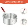 thumbnail image 5 of 10QT Outdoor Propane Turkey Fryer Kit, Aluminum Fish Fryer Pot with 6.7Qt Basket, 50,000 BTU Burner, Heavy Duty Deep Fryer for Seafood, Turkey, Chicken, French Fries, Backyard Cooking, 5 of 8