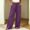 Purple, variant on ZUBKTE Women's Fall Winter Sweatpants, Solid Elastic Drawstring Waist Loose Casual Long Trousers with Side Hidden Pockets S‑2XL