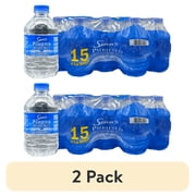 (2 pack) Sam's Purified Drinking Water, 10 fl oz, 15 Count