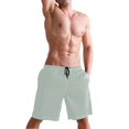 thumbnail image 5 of Dailycode Men's Quick Dry Swim Trunks Beach Shorts Casual Summer Board Shorts with Pockets, Pale Green, 5 of 8