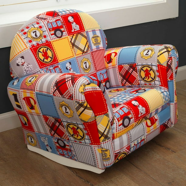 Kidkraft Upholstered Firefighter Rocker 18687 Walmart Com Walmart Com