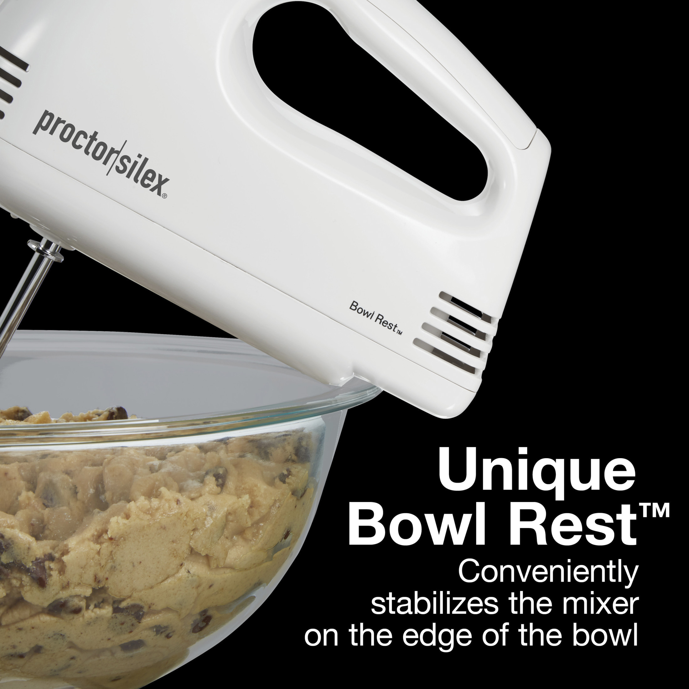 Proctor Silex 5-Speed Electric Hand Mixer, White photo 6