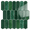 Dark Green, variant on DEWOO 10-Sheet Upgraded Thicker Peel and Stick Kitchen Backsplash Tiles,Waterproof Self-Adhesive Vinyl Wall Tile Fish Scale Mosaic Design,for Bathroom,Fireplace and RV(White,12"×12")