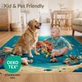 thumbnail image 4 of ODIKA 8'x10' Ultra-Soft Area Rug, Sea Turtle Ocean Animal Design With Coral Reef And Marine Life Border None Washable, Bare feet friendly, Silk-Touch for Bedroom, Under Sectional, 4 of 7