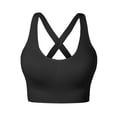 thumbnail image 6 of ibiyuan Sports Bras for Women Strappy Running Supportive High Impact Sports Bra with Sewn in Pads Seamless Breathable Wireless Bra, 6 of 6