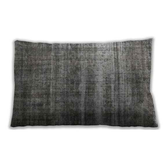 Ahgly Company Outdoor Rectangular Mid-Century Modern Lumbar Throw Pillow, 13 inch by 19 inch