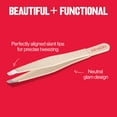 thumbnail image 6 of Revlon Designer Series Slanted Tip Tweezer, Stainless Steel, Neutral Glam, 1 Count, 6 of 15
