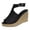 Black, variant on Women's Wedge Platform Espadrille Sandals Braided Open Toe Ankle Buckle Strappy Cork Sole Summer Shoes Women's Ladies Fashion Solid Wedges Casual Buckle Strap Roman Shoes Sandals