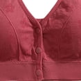 thumbnail image 6 of Women's Wireless Front Closure Breathable Sports Bra, Adjustable Straps Wide Straps for Yoga Gym Workout, Comfortable, 6 of 7