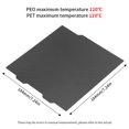 thumbnail image 2 of ZOUSSIQI Double-Sided Build Plate, PEO Diamond Texture + PET Carbon Fiber Spring Steel 184x184mm Without Soft Magnetic Base, Printing Platform for A1/Mini Model 3D Printer CA919-29340, 2 of 9