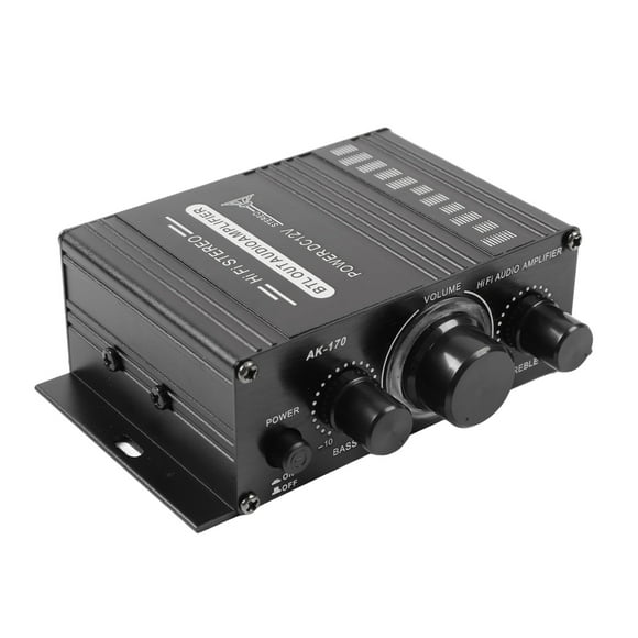 Amplificador De Potencia De Audio De Doble Canal, Protección De Circuito Duradera Amplificador De Potencia De Audio Para Automóvil 12 V Fácil Instalación De Música