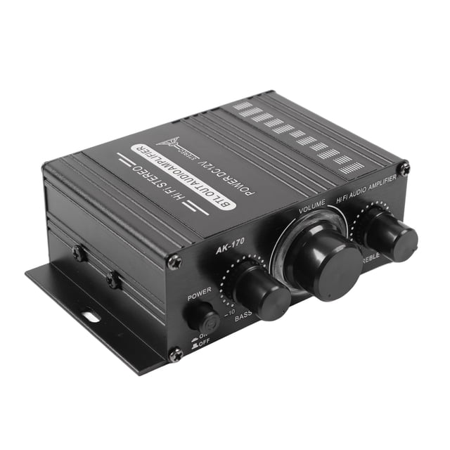 Amplificador De Potencia De Audio De Doble Canal, Protección De Circuito Duradera Amplificador De Potencia De Audio Para Automóvil 12 V Fácil Instalación De Música