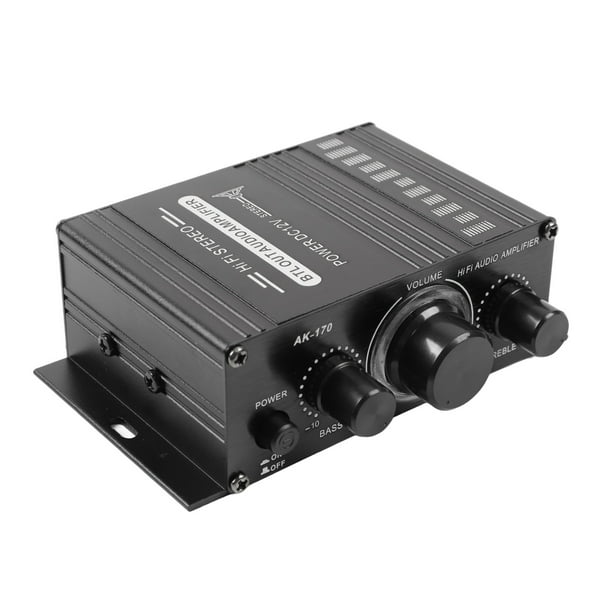 Amplificador De Potencia De Audio De Doble Canal, Protección De Circuito Duradera Amplificador De Potencia De Audio Para Automóvil 12 V Fácil Instalación De Música