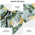 thumbnail image 4 of joogoo Mens Swim Trunks Lemon Floral and Leaves Beach Shorts Drawstring Elastic Waist Swimwear Bathing Suits S, 4 of 7