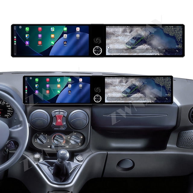 ZWNAV Dual 12.3 inch Screen Car Radio For Fiat Doblo 2002-2017 Android GPS Navigation Multimedia Video Player Stereo Receiver Head Unit