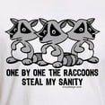 thumbnail image 3 of CafePress - One By One The Raccoons Fitted T Shirt - Fitted T-Shirt, Vintage Fit Soft Cotton Tee, 3 of 4