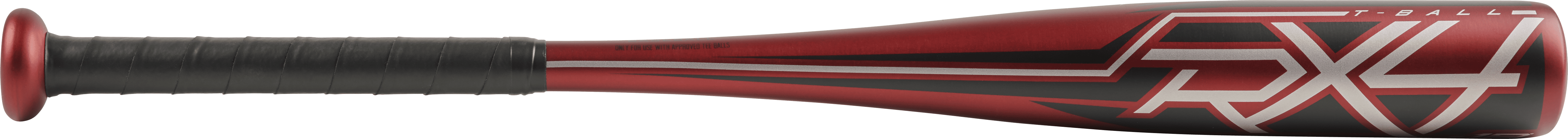Rawlings RX4 Red Youth T-Ball Bat, 25 inch (-12)