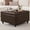 Brown, variant on Weture Oversized Square Storage Ottoman Coffee Table, Tufted Upholstered, Leather, 29.5 Inch, Brown