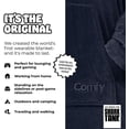 thumbnail image 4 of Livhil Oversized Sherpa Wearable Blanket, the Comfy Blanket Hoodie with Pockets, a Variety of Cute-Patterned Blanket Hoodies for Women(Bow), 4 of 10