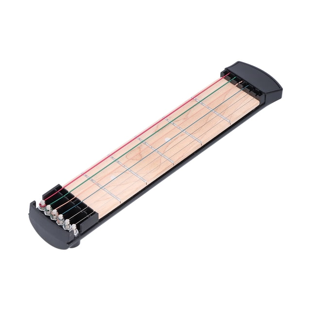 Guitarra de Bolsillo Portátil Compacta, Herramienta de Práctica, Fácil de Transportar Para conversión de Acordes, Ideal para Práctica de