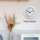 thumbnail image 4 of Reloj de baño simple con ventosa, impermeable, sin tictac, para colgar en la pared o Blanco, 4 of 9