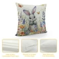 thumbnail image 4 of JEUXUS Easter Lumbar Pillow Cover Easter Pillow Cases Bunny Eggs Floral Butterfly Throw Pillow Covers Spring Holiday Purple Decor Oblong Pillowcase Rabbit Cushion Case Easter Day, 4 of 5