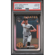 Graded 2024 Topps Update Paul Skenes #US100 Rainbow Foil Rookie RC Baseball Card PSA 10 Gem Mint