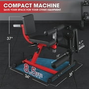 Syedee 3 IN 1Leg Extension and Curl Machine, 450 lbs Adjustable Leg Curl with Plate Loaded, Leg Extender for Home Gym