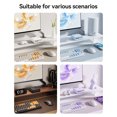 thumbnail image 4 of ORICO Power Brick, 25W GaN Power Strip, 8 in 1 Extension Cord with 4 AC Outlets and 2 USB-A and 2 USB-C Ports, 5ft Flat Plug White Outlet Extender for Home/Dorm/Travel-Purple (1 PCS), 4 of 18