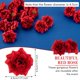 thumbnail image 2 of Rosas artificiales Syhood, 100 unidades, capullos de rosa de seda roja de 4,5 cm, 2 of 6