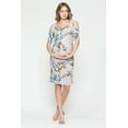 thumbnail image 5 of LaClef Women's Cold Shoulder Maternity Midi Dress, 5 of 6