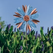 52.36 Inch Wind Spinner 360 Degree Wind Spinners Outdoor Metal Windmill with Double Wind Sculpture Suitable for Patio,Lawn,Garden Yard Art Decor