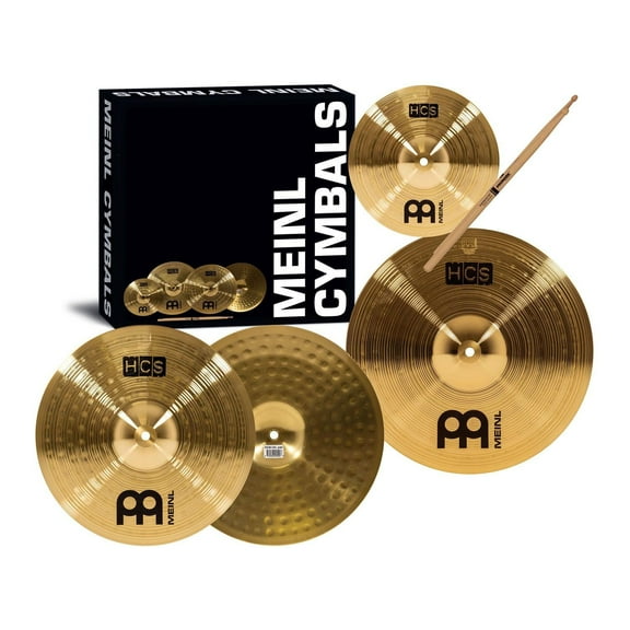 MEINL HCS Cymbal Pack With Free Splash, Sticks and Lessons