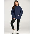 thumbnail image 5 of Trendy Queen Womens Oversized Hoodies Fleece Sweatshirts Long Sleeve Sweaters Pullover Fall Outfits Winter Clothes Grey M .., 5 of 7