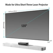 AWOL VISION 120 Ambient Light Rejecting Screen for Ultra Short Throw Projector, Fresnel Screen for Bright Daylight Room