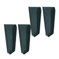 thumbnail image 1 of 2 Pcs Gutter Splash Block, Downspout Splash Guard Extender with Fixing Screws, 16.3x2.0in, Brown Bent Style, Diverter Attachment, Downspout Drainage Solution, 1 of 7