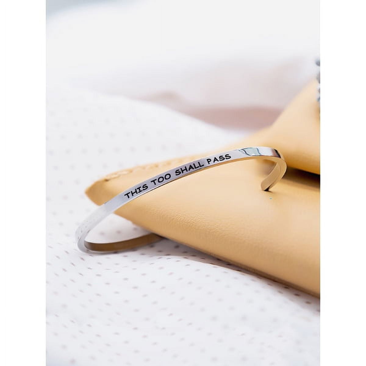 Stainless Steel 8-inch Saying Bracelet