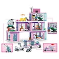 thumbnail image 4 of GOQI Friends City Hospital Building Set, Ambulance Truck with Hospital Bed Wheelchair Playset Birthday, Gift for Boys Girls Kids 6+ Years Old, 4 of 7