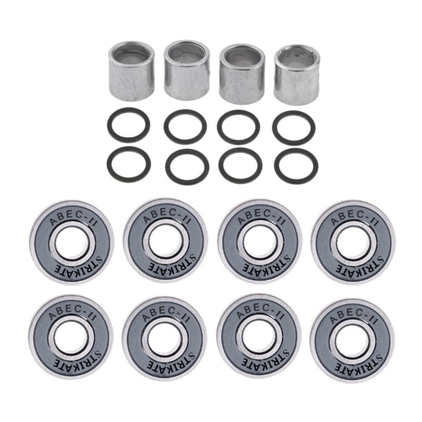 Rodamientos de patineta 608rs 8x ABEC 11 Sunnimix Set con espacios y arandelas gris