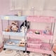 thumbnail image 2 of Kawaii Sanrio Three-Tier Wheeled Rack My Melody Cinnamoroll Anime Cartoon Girl Room Decor Floor Trolley Storage Rack Movable Gao Jinjia LED, 2 of 2