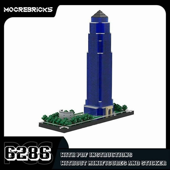 Williams Tower Modular Building Blocks MOC-47690 Bricks Toys 6286pcs 1:650 Scale