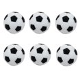 thumbnail image 1 of 6pcs 32mm Table Soccer Football Foosball Balls Fussball Replacement Black Banmo, 1 of 5