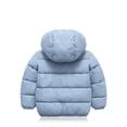thumbnail image 3 of Frontwalk Kids Casual With Pockets Cardigan Front Zip Sherpa Lined Puffer Coat Boy Long Sleeve Winter Down Jackets Blue Gray 110cm, 3 of 3