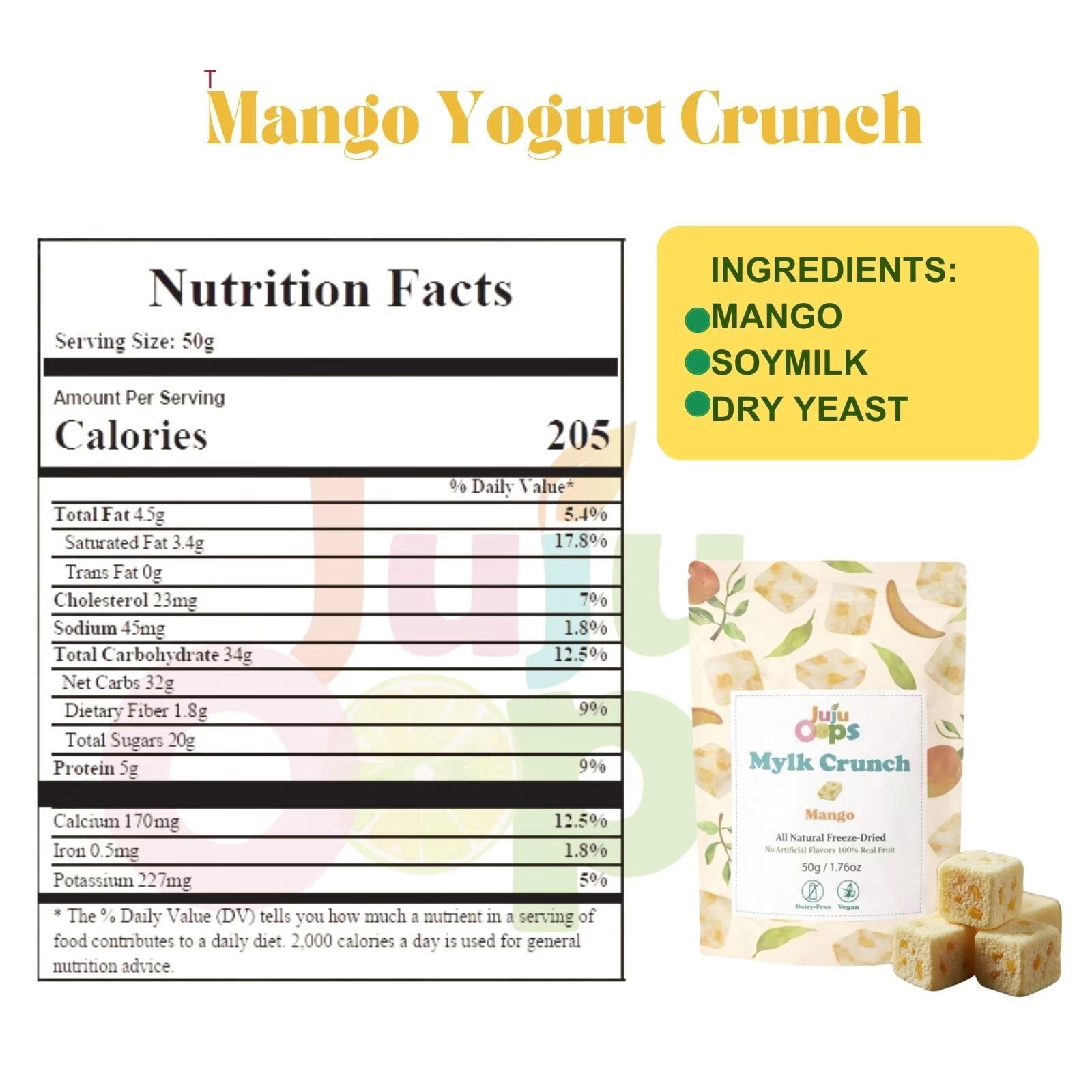 Freeze-Dried Mango Mylk Crunch
