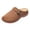 Brown, variant on Women's Orthopedic Backless Sandals Beach Casual Buckles Closed Toe Arch Support Wedge Clogs Comfortable Platform Walking Mules Boho Retro Chunky Heels Dressy Slip on Slides Beige Size 7.5